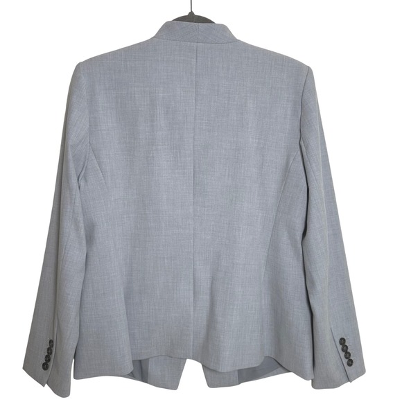 Ann Taylor Petite Women's Light Gray Blazer & Pant Suit Set Size 12P - Picture 6 of 12